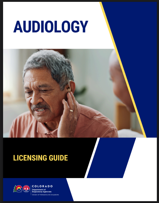 Colorado Audiology Applications and Forms Divisions of Professions